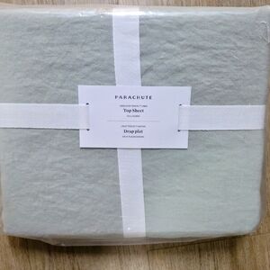 Parachute Heirloom Tencel Linen Top Sheet SAGE Green *NEW*